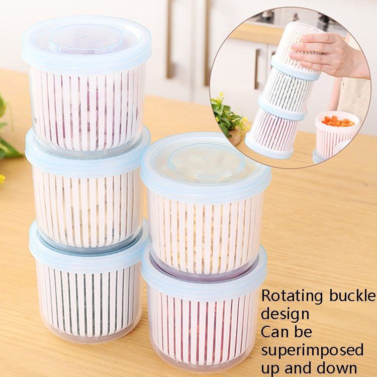 Onion Ginger Garlic Drainage Storage Box Kitchen Vegetable Plastic Storage Box Refrigerator Seal Storage Box by bashfashion