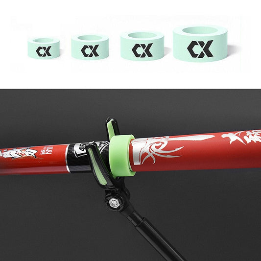 10 PCS Silicone Fishing Rod Stop Ring Anti-Skid Ring(Night Light 14mm Inner Diameter) by bashfashion