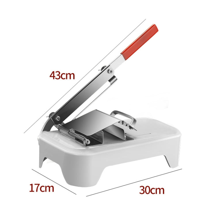 Lamb Slicer Household Manual Vegetable Cutter Meat Slicer(White) by bashfashion