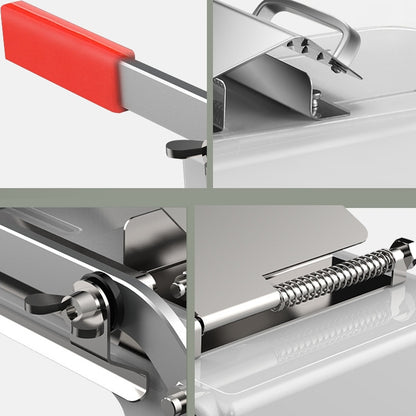 Lamb Slicer Household Manual Vegetable Cutter Meat Slicer(White) by bashfashion