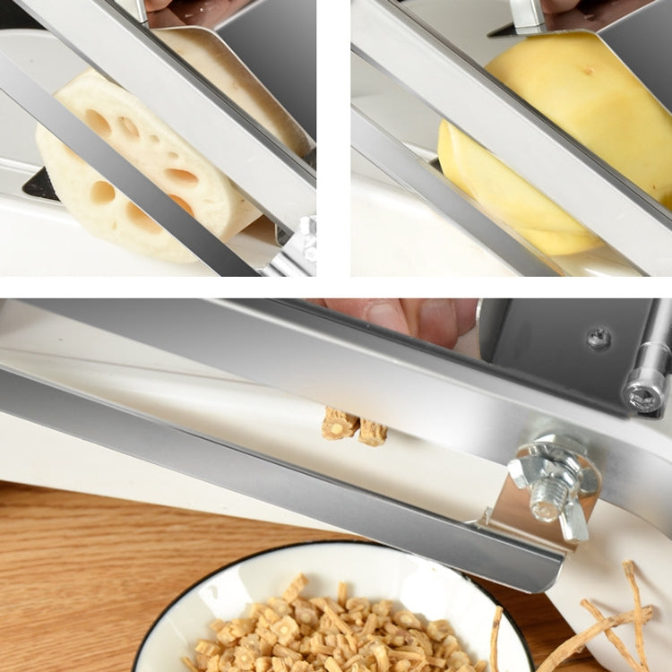 Lamb Slicer Household Manual Vegetable Cutter Meat Slicer(White) by bashfashion