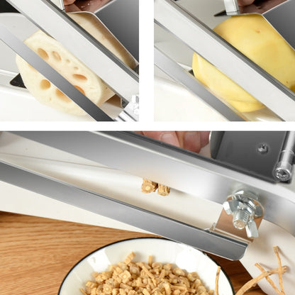 Lamb Slicer Household Manual Vegetable Cutter Meat Slicer(White) by bashfashion