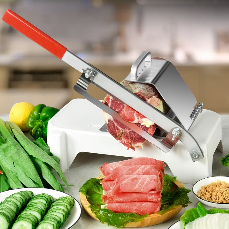 Lamb Slicer Household Manual Vegetable Cutter Meat Slicer(White) by bashfashion