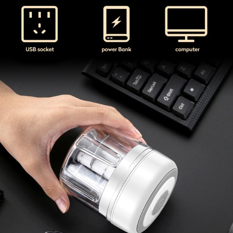 ZM-14 Household Mini Wireless Electric Garlic Masher, Colour: High Cup White 250ml by bashfashion