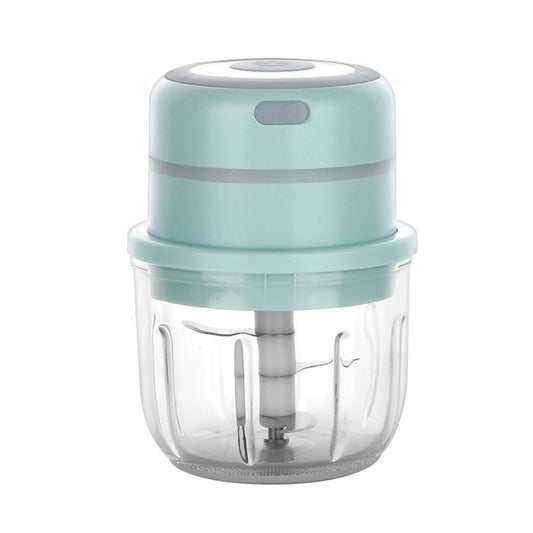 ZM-14 Household Mini Wireless Electric Garlic Masher, Colour: Green Glass 300ml by bashfashion