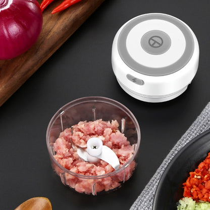 ZM-14 Household Mini Wireless Electric Garlic Masher, Colour: White High Cup 250ml + Small Cup 100ml by bashfashion