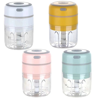 ZM-14 Household Mini Wireless Electric Garlic Masher, Colour: Yellow Big Power 250ml by bashfashion