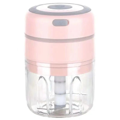 ZM-14 Household Mini Wireless Electric Garlic Masher, Colour: Pink Big Power 250ml by bashfashion