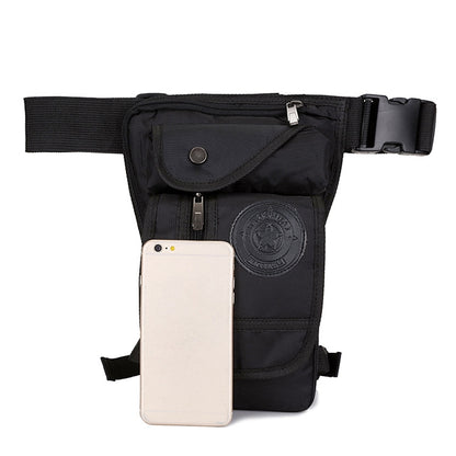 HaoShuai 325 Multi-Function Nylon Leg Bag Mountaineering Outdoor Travel Sports Convenient Waist Bag(Black) by bashfashion