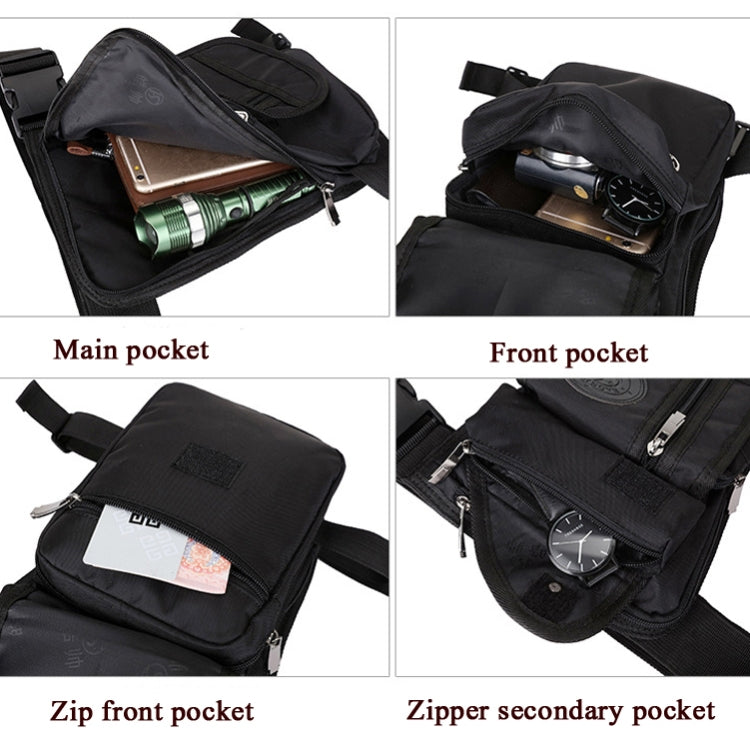 HaoShuai 325 Multi-Function Nylon Leg Bag Mountaineering Outdoor Travel Sports Convenient Waist Bag(Blue) by bashfashion