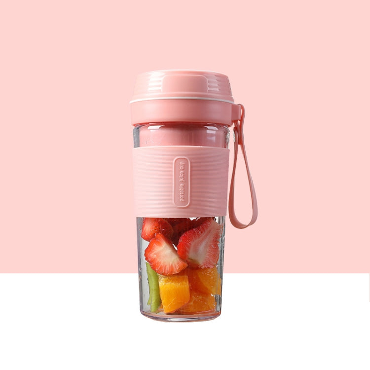FS1300 Mini Juicer Home Portable Cooking Machine Student Juice Cup Juicer, Colour: Cherry Blossom Double Blade by bashfashion