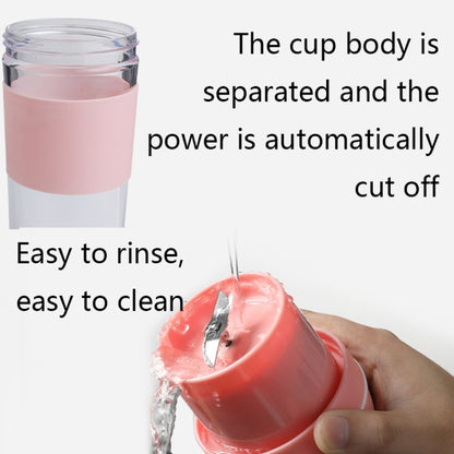 FS1300 Mini Juicer Home Portable Cooking Machine Student Juice Cup Juicer, Colour: Cherry Blossom Double Blade by bashfashion