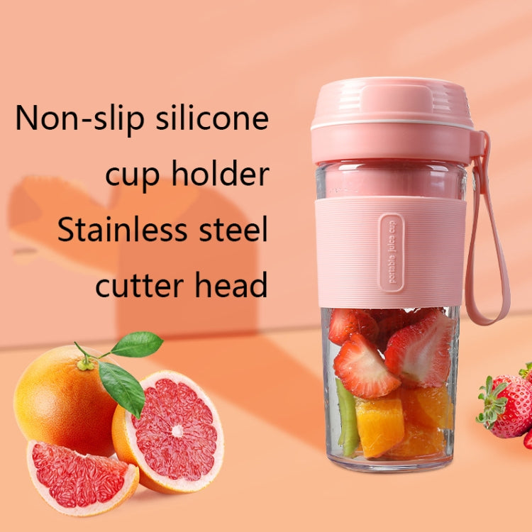 FS1300 Mini Juicer Home Portable Cooking Machine Student Juice Cup Juicer, Colour: Cherry Blossom Four Blade by bashfashion