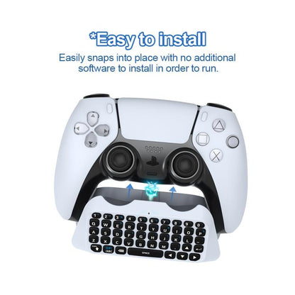 JYS-P5121 Bluetooth Wireless Handle Keyboard Can Chat Voice External Keyboard Suitable For PS5, Note: Without Handle (Grey) by bashfashion