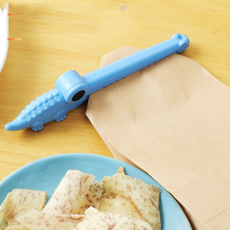 Cartoon Animal Sealing Clip Moisture-Proof Sealing Clip Kitchen Food Preservation Snack Milk Powder Clip(D921 Crocodile) by bashfashion