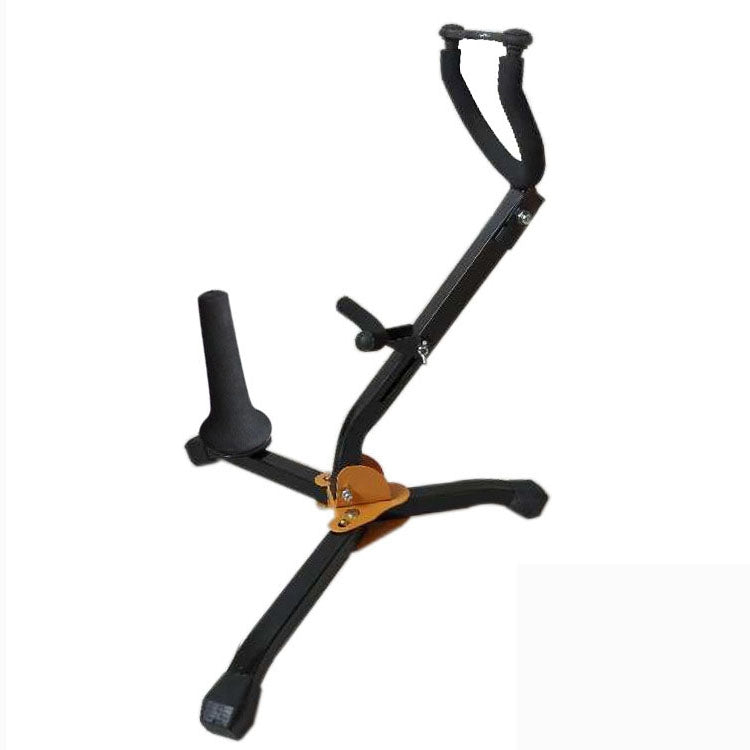 Saxophone Bracket Folding Elbow Flute Clarinet Clarinet Hanger(1 Flute / Black Tube Bracket) by bashfashion