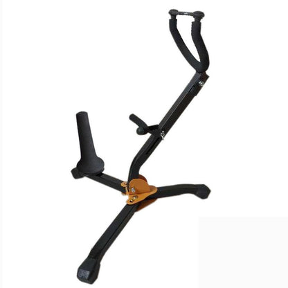 Saxophone Bracket Folding Elbow Flute Clarinet Clarinet Hanger(1 Flute / Black Tube Bracket) by bashfashion