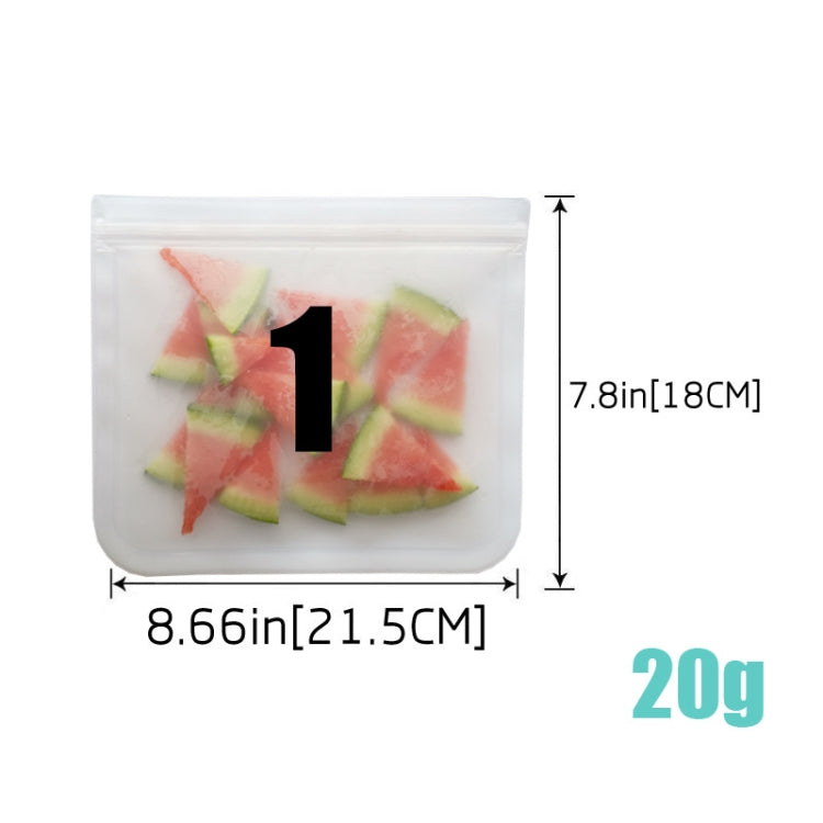 6 in 1 Translucent Frosted PEVA Food Preservation Bag Refrigerator Food Storage Bag Self-Sealing Food Bag Set(NO.1x4+NO.2x2) by bashfashion
