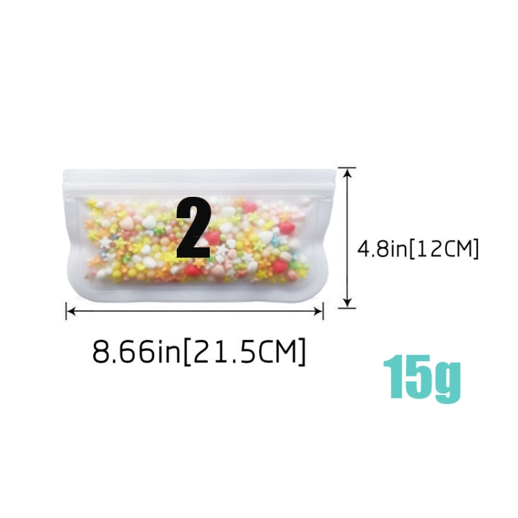 12 in 1 Translucent Frosted PEVA Food Preservation Bag Refrigerator Food Storage Bag Self-Sealing Food Bag Set(NO.1x7+NO.2x5) by bashfashion