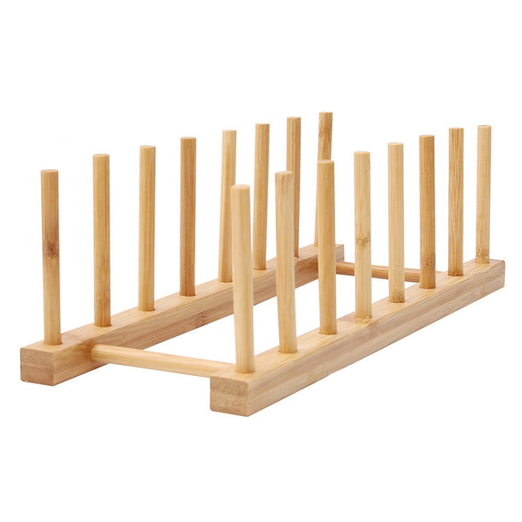 Multi-Purpose Bowl Disc Rack Kitchen Drain Rack Bamboo Tableware Storage Rack, Layer (specification): 7 Grid by bashfashion