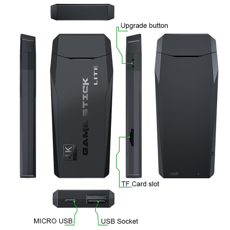 Y3 Lite Wireless Doubles HD Game Console, Product color: 64G 10,000 Games by bashfashion