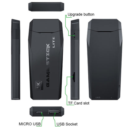 Y3 Lite Wireless Doubles HD Game Console, Product color: 64G 10,000 Games by bashfashion