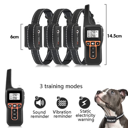 PaiPaitek PD529-3 Remote Control Dog Training Device Voice Control Barking Stopper Electronic Collar Dog Training Device by PaiPaitek