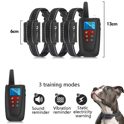 PaiPaitek PD526-3 Anti-Barking Device Dog Electric Shock Collar Training Dog Remote Control Pet Training Equipment by PaiPaitek