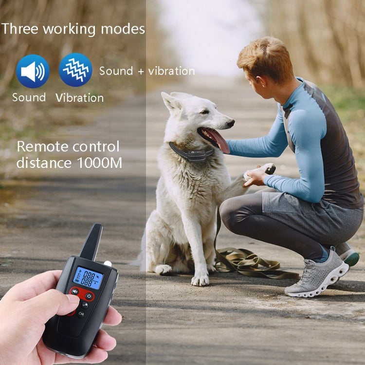 PaiPaitek PD526V-2 1 In 2 100-Speed Sound Vibration Remote Control Training Dog Device Anti-Barking Device Electronic Remote Control Collar by PaiPaitek
