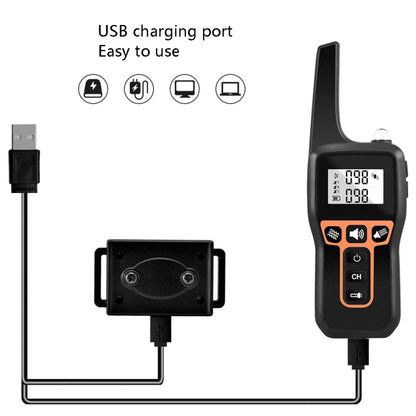 PaiPaitek PD529V-1 Training Dog Anti-Barking Device Vibration Collar 1000M Remote Control Distance Pet Training Supplies by PaiPaitek