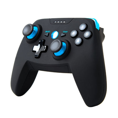 CX-X1 2.4GHz + Bluetooth 4.0 Wireless Game Controller Handle For Android / iOS / PC / PS3 Single Handle (Blue) by bashfashion