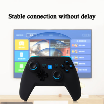 CX-X1 2.4GHz + Bluetooth 4.0 Wireless Game Controller Handle For Android / iOS / PC / PS3 Handle + Bracket (Blue) by bashfashion