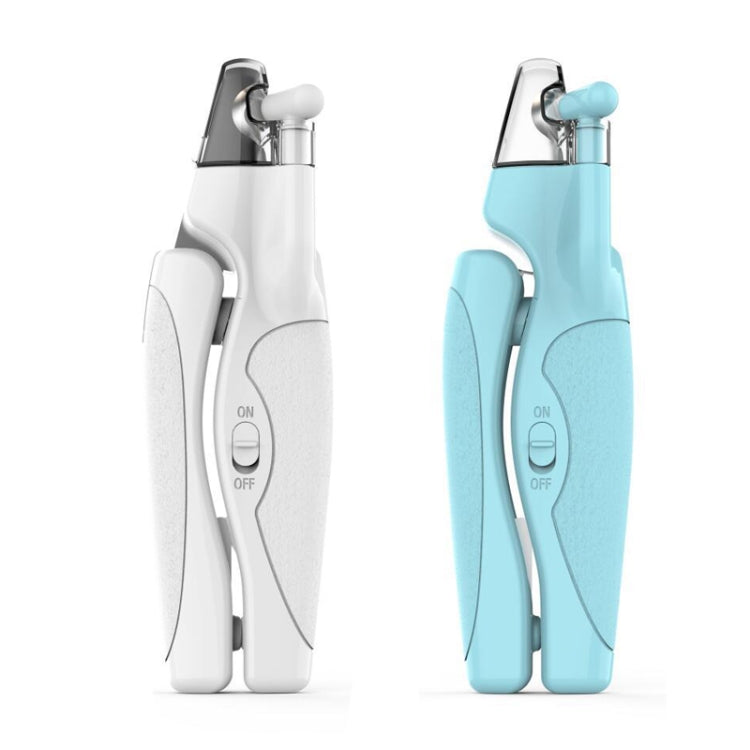 Pet LED Light Nail Tie Anti-Bloodline Nail Trimmer(White) by bashfashion