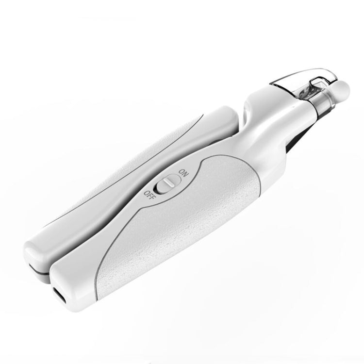 Pet LED Light Nail Tie Anti-Bloodline Nail Trimmer(White) by bashfashion