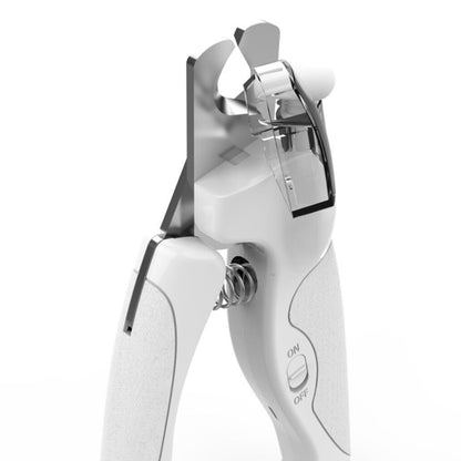 Pet LED Light Nail Tie Anti-Bloodline Nail Trimmer(White) by bashfashion