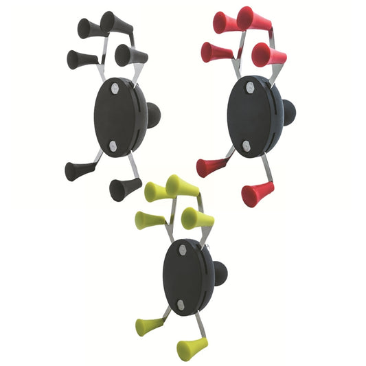 Eagle Claws X-Type Six-Claw Metal Mobile Phone Back Clip Bicycle Motorcycle Mobile Phone Holder(Black) by bashfashion