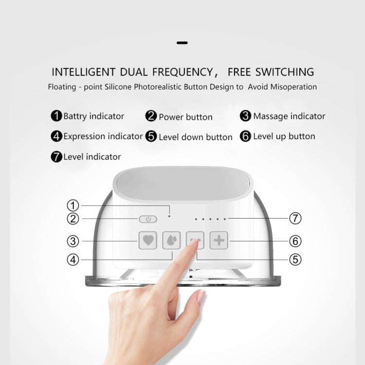 Wearable Automatic Breast Pump Massage Hands-free Invisible Wireless Large Suction Breast Pump S9 - English - Pink by bashfashion