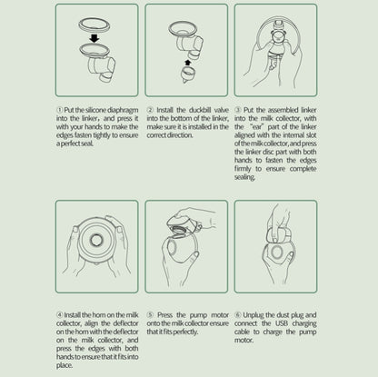 Wearable Automatic Breast Pump Massage Hands-free Invisible Wireless Large Suction Breast Pump S9 - English - Pink by bashfashion