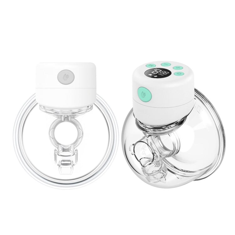 Wearable Automatic Breast Pump Massage Hands-free Invisible Wireless Large Suction Breast Pump S12 - English - White by bashfashion