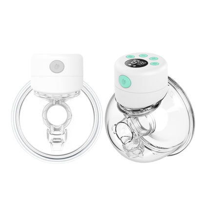 Wearable Automatic Breast Pump Massage Hands-free Invisible Wireless Large Suction Breast Pump S12 - English - White by bashfashion