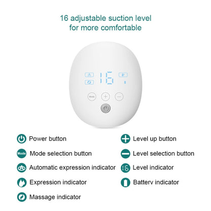 Wearable Automatic Breast Pump Massage Hands-free Invisible Wireless Large Suction Breast Pump S4DW - English by bashfashion