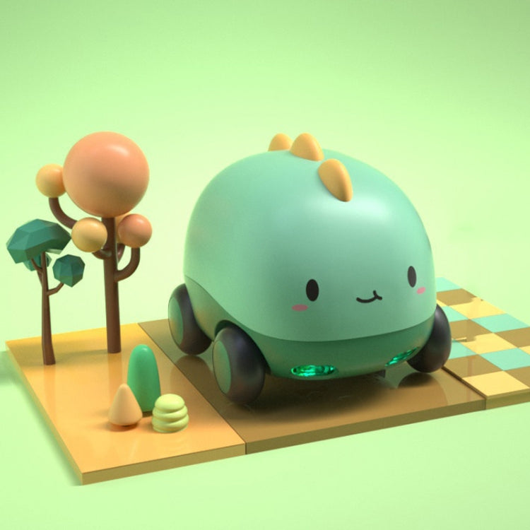 Cartoon Cute Pet Pull Back Car Children Mini Puzzle Inertia Car Toy(Dinosaur) by bashfashion