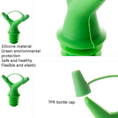 10 PCS Double-Headed Soy Sauce Bottle Mouth Bottle Stopper Wine Bottle Cover Color Random Delivery by bashfashion