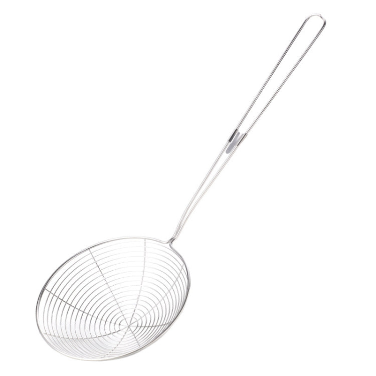 Stainless Steel Colander Noodle Spoon Oil Filter Spoon, Specification: Silver by bashfashion