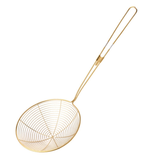 Stainless Steel Colander Noodle Spoon Oil Filter Spoon, Specification: Gold by bashfashion