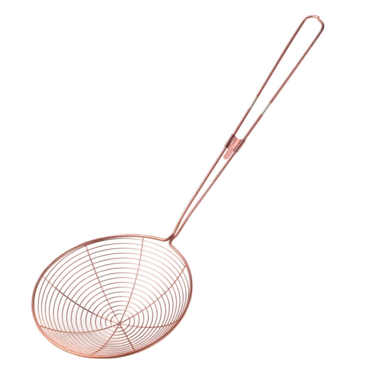 Stainless Steel Colander Noodle Spoon Oil Filter Spoon, Specification: Rose Gold by bashfashion