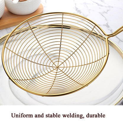Stainless Steel Colander Noodle Spoon Oil Filter Spoon, Specification: Rose Gold by bashfashion