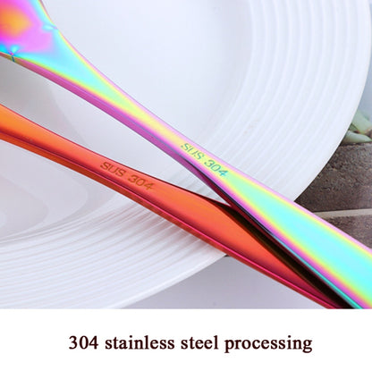 Household Kitchen Stainless Steel Seasoning Spoon 304 Thickened Tip Oil Spoon Mounting Spoon,Color: Rose Gold by bashfashion