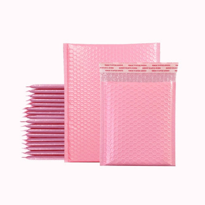 100 PCS Pink Co-Extrusion Film Bubble Bag Logistics Packaging Thickened Packaging Bag Size： 22x30cm by bashfashion