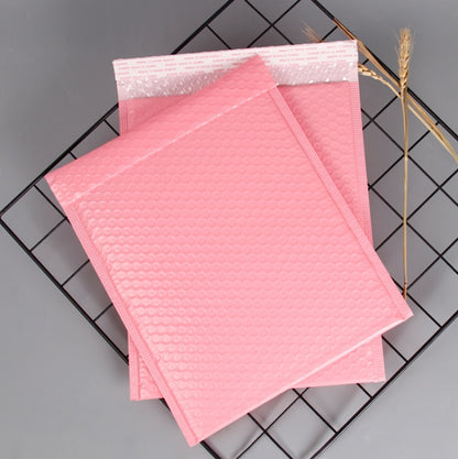 100 PCS Pink Co-Extrusion Film Bubble Bag Logistics Packaging Thickened Packaging Bag Size： 22x30cm by bashfashion